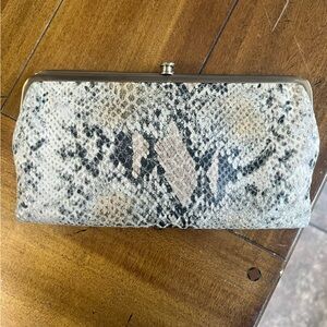 HOBO International brand Lauren Snakeskin Wallet.